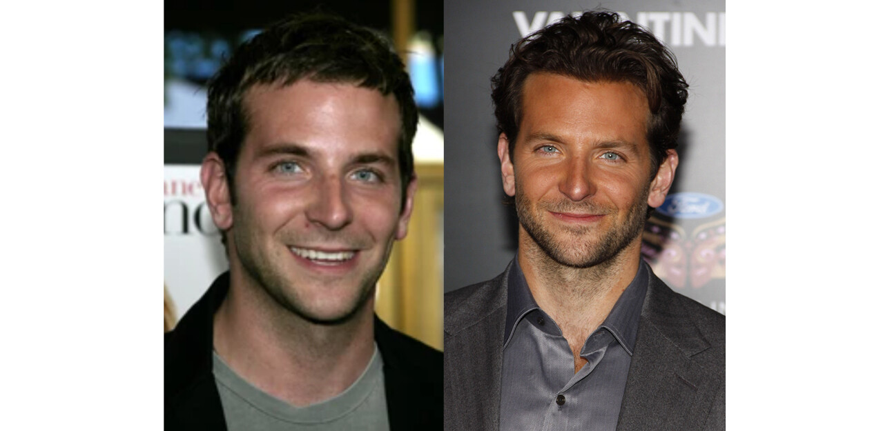 bradley cooper, now and then